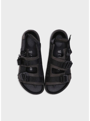 SANDALO SHINJUKU NUBUCK LEATHER, BLACK, small