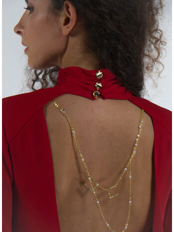 CAMICIA BODY CON CHARMS SULLA SCHIENA, AU2 RED VELVET, small