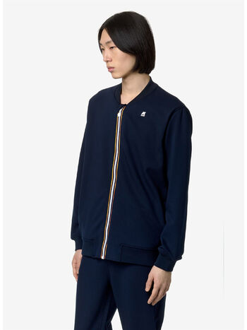 FELPA FULL ZIP ABEL SPACER, K89 BLUE DEPTH, small