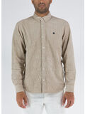 CAMICIA IN VELLUTO DI COTONE A COSTE MADISON CORD, AWXX WALL/BLACK, thumb