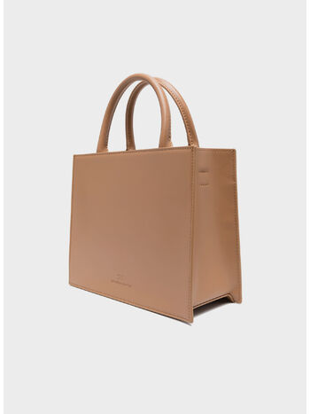 BORSA A MANO PICCOLA CON LOGO, 110 NERO, small