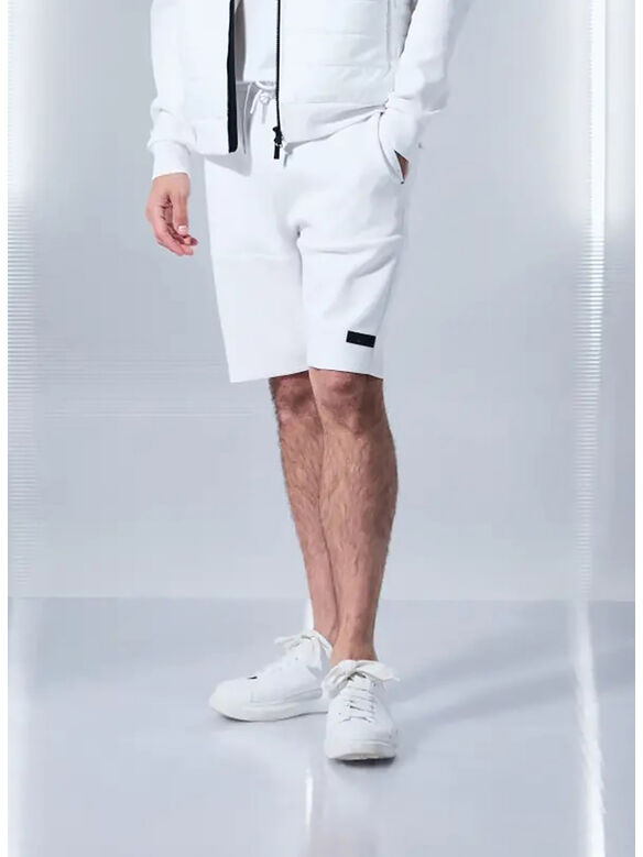 BERMUDA JOGGER PIQUET, BIANCO, medium