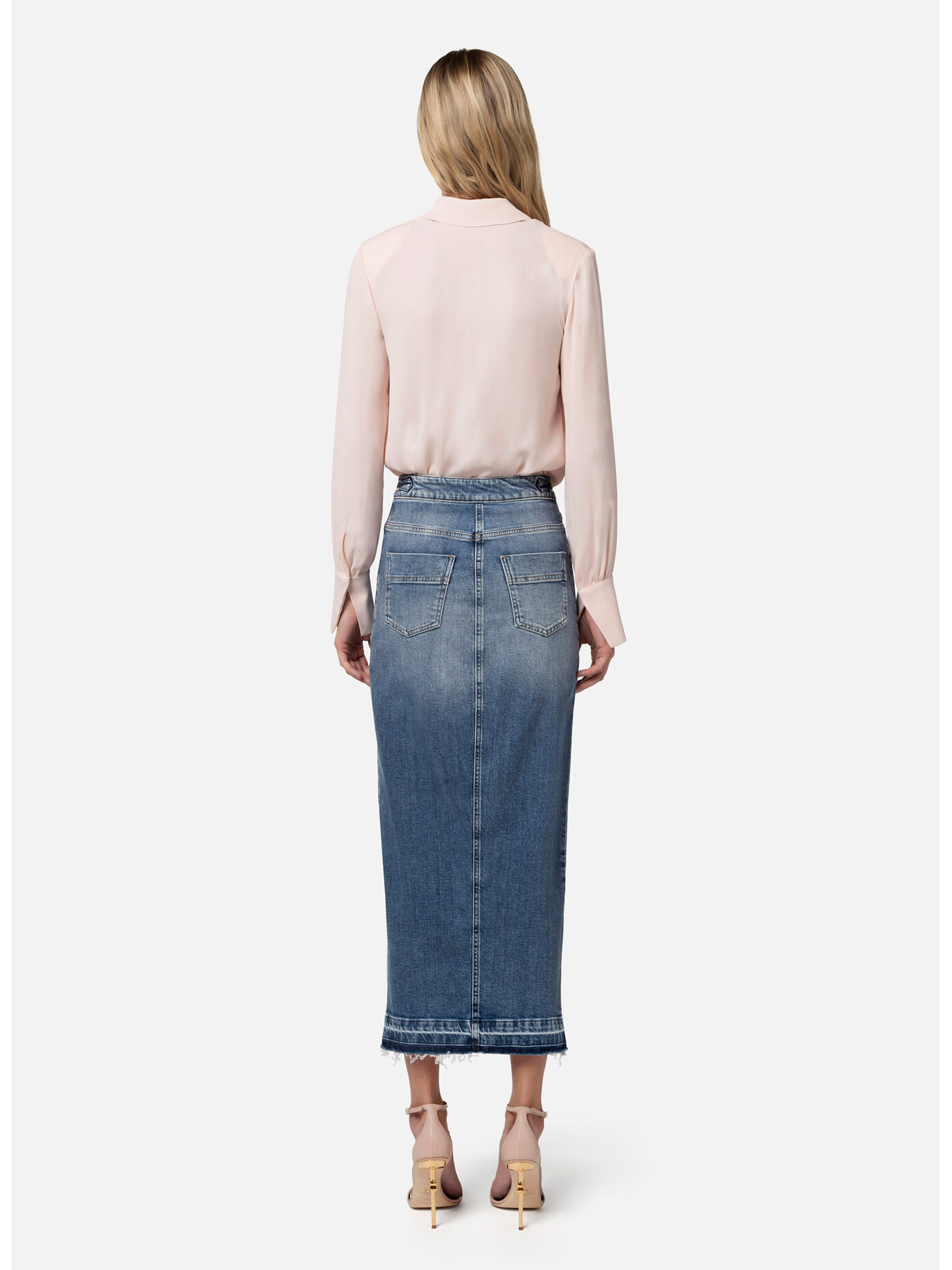 Gonna denim elisabetta franchi on sale