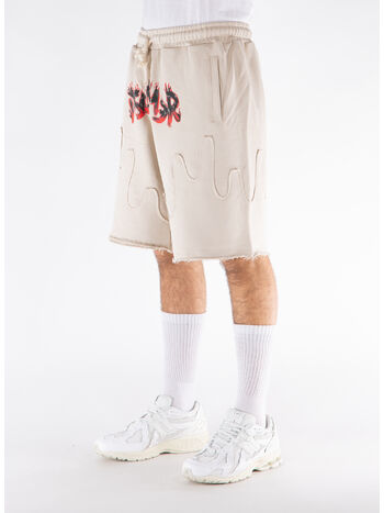 SHORTS RIPPED FLAME, , small