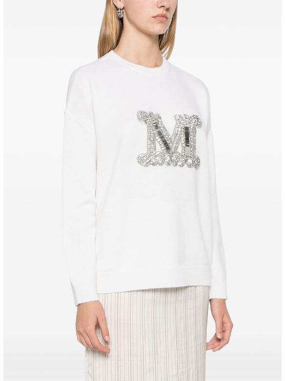 MAGLIONE GIROCOLLO VICOLO, 043 WHITE, medium