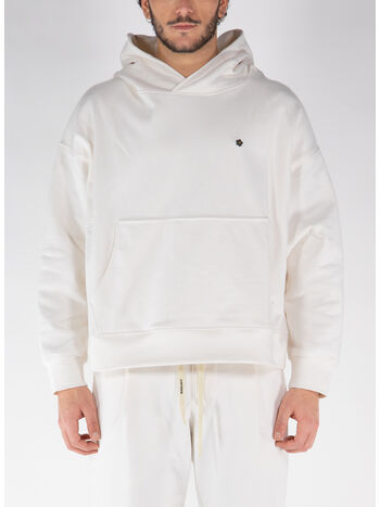FELPA HOODIE, 013 CREAM, small