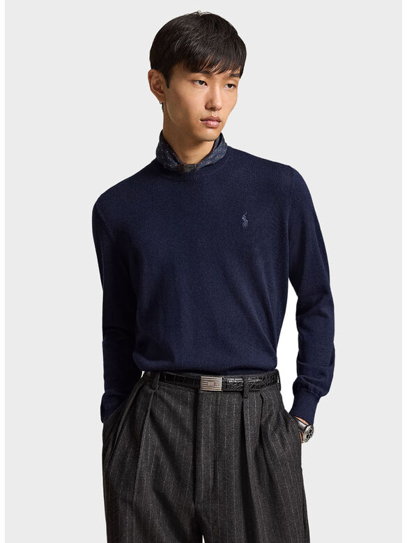 MAGLIONE GIROCOLLO, HUNTER NAVY, medium