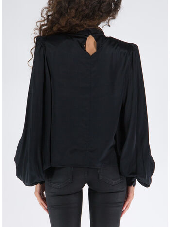 CAMICIA BLUSA BOND, 0002 NERO, small
