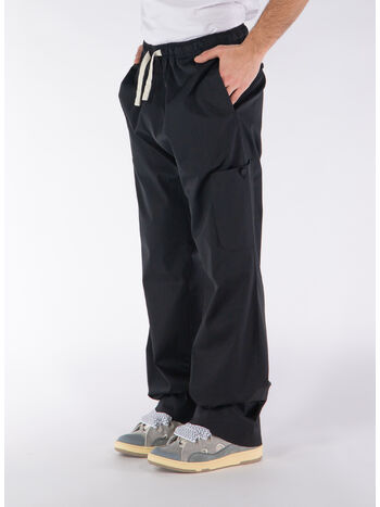 PANTALONE MONOGRAM LOOSE, 1010 BLACK BLACK, small