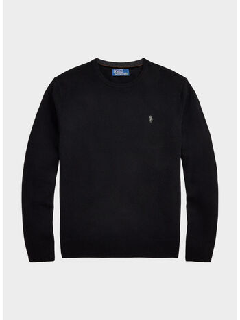 MAGLIONE GIROCOLO, POLO BLACK, small