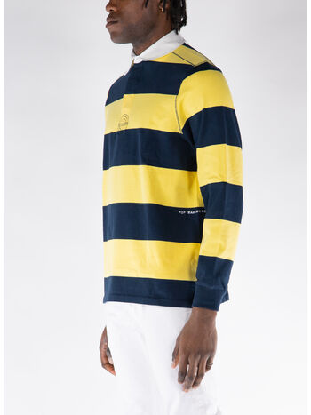 POLO STRIPED LOGO RUGBY SWEAT, SNAPDRAGON, small