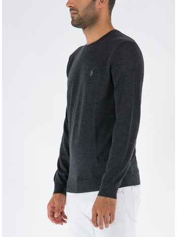 MAGLIONE GIROCOLLO, DARK GRANITE HTHR, small