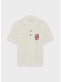 POLO MAILLE MONOGRAME, CM CREAM, thumb