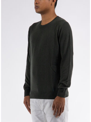 MAGLIONE GIROCOLLO RASATO, , small
