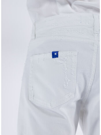 JEANS DESTROYED WHITE DENIM, W22 WHITE, small