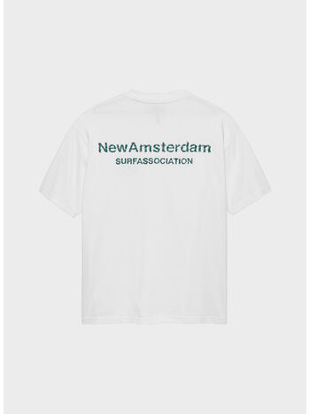T-SHIRT LOGO, WHITE/SEA GREEN, small