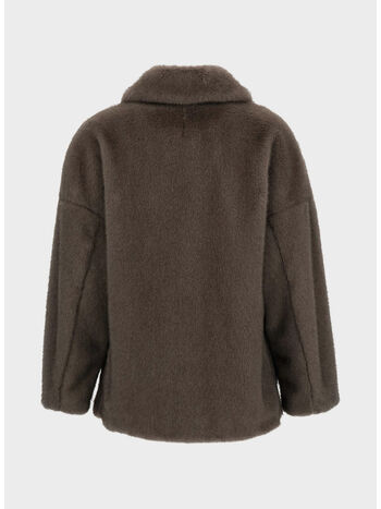 GIUBBOTTO BOMBER SOFT FAUX, 8800 MARRONE SCURO, small