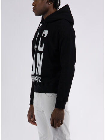 FELPA ICON DSQAURED COOL FIT, 900 BLACK, small