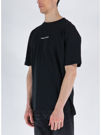 T-SHIRT CON STAMPA POSTERIORE, BLACK, small