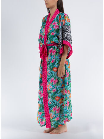 KIMONO LUNGO LEO PINK FLAMINGO, 200 VAR.UNICA, small