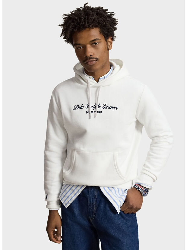 FELPA HOODED, WHITE, large