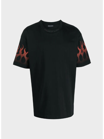 T-SHIRT WITH RED FLAMES, , small