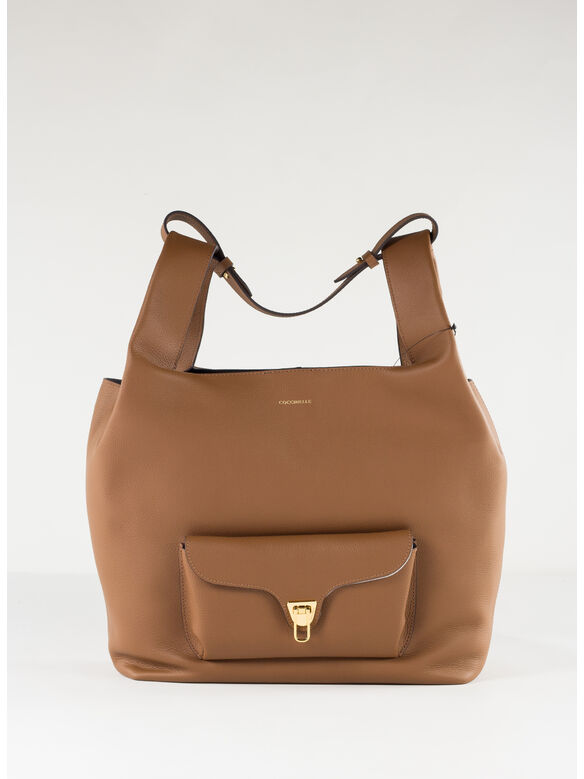 BORSA SHOPPING BEAT GENERATION, 682 COGNAC/NOIR, medium