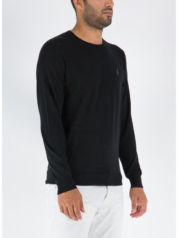 MAGLIONE GIROCOLLO, POLO BLACK, small