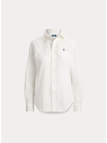 CAMICIA IN COTONE, WHITE, small