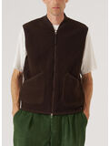 GILET ZIP WAISTCOAT, BROWN, thumb