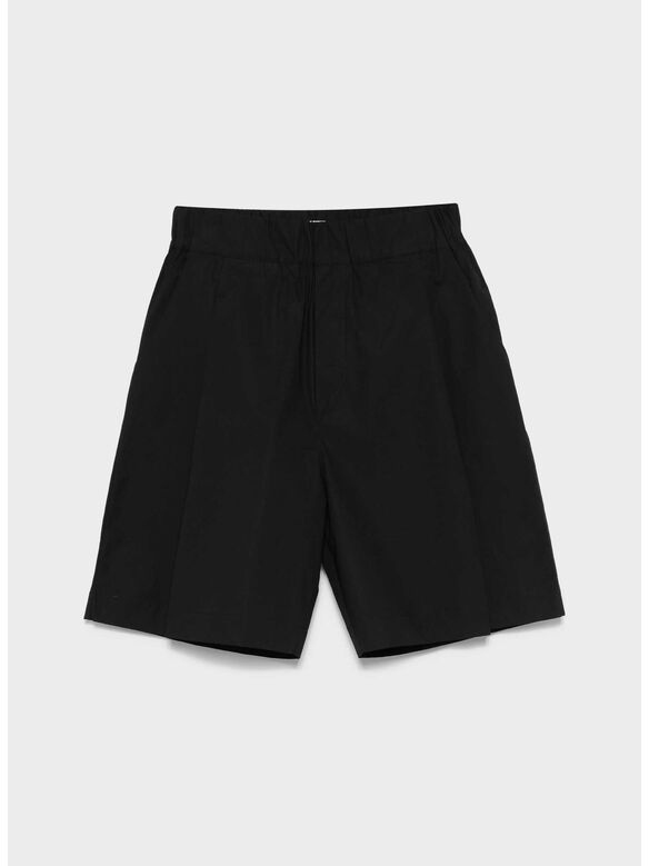 SHORT POPELINE UNISEX, 110 BLACK, medium