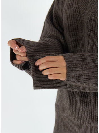 PULLOVER FENNY KNIT, DARK CHOCOLATE, small