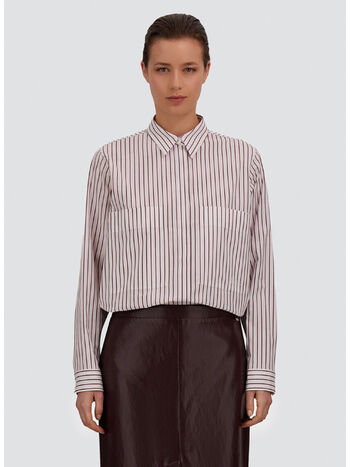 CAMICIA A RIGHE, 1067 BIANCO/BORDEAUX, small