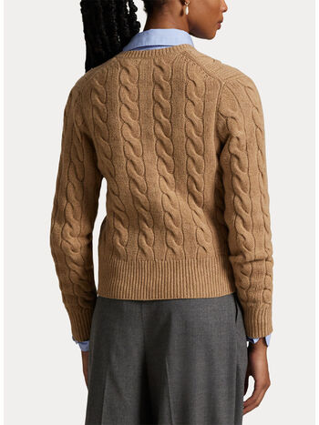 CARDIGAN INTRECCIATO, COLLECTION CAMEL, small