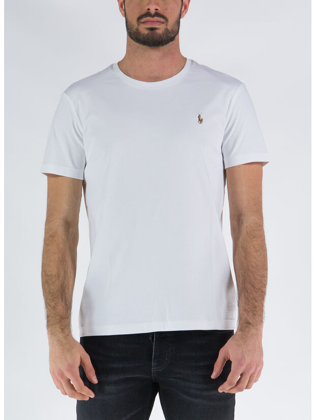 T-SHIRT LOGO, WHITE, large