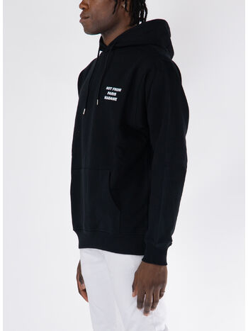 FELPA HOODIE SLOGAN, BL BLACK, small