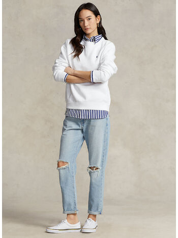 FELPA CREWNECK, WHITE, small