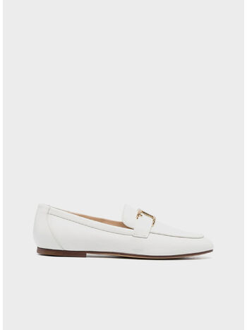 MOCASSINO T TIMELESS IN PELLE, B001 BIANCO, small