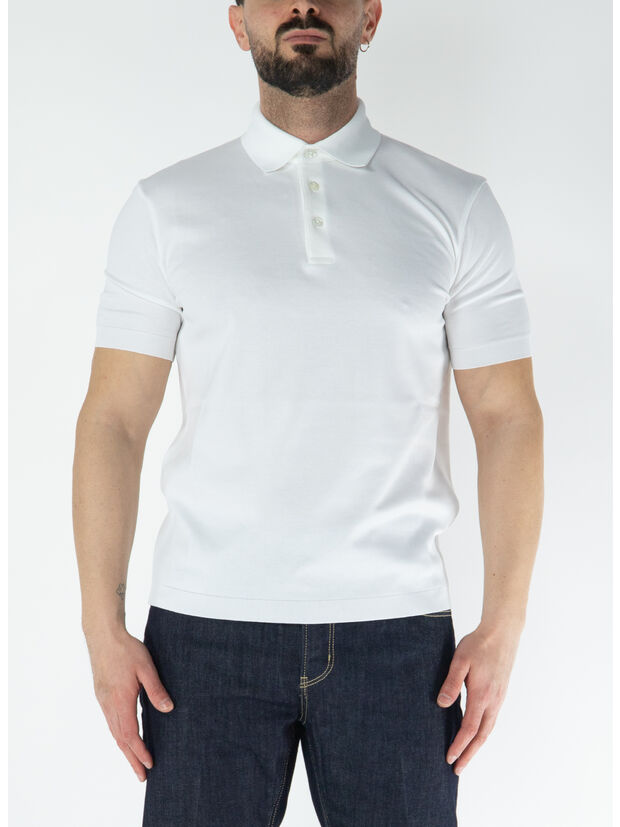 POLO IN MAGLIA, 1000 BIANCO, large
