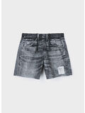 SHORT PEACESHEL LUNLINED 5INCH, BLACK DENIM, thumb