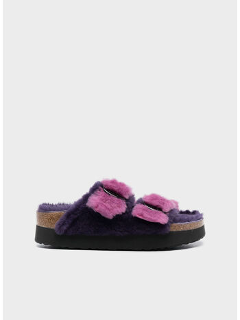 CIABATTA ARIZONA BIG BUCKLE SHEARLING, DARK BERRY, small