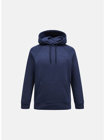 FELPA HOODIE ORIGINAL SMALL LOGO, BLUE SHADOW, small