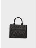 BORSA FLAT BUBY WAVE MEDIUM, BLACK / SILVER, thumb