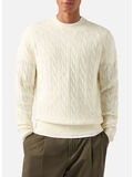 MAGLIONE REGENT BRAID WOOL, 00023M 10 OFF WHITE, thumb