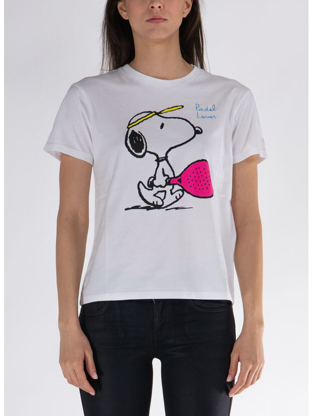 T-SHIRT SNOOPY PADEL LOVER, 05599F, large