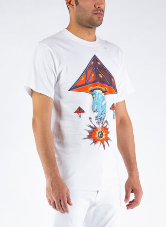 T-SHIRT DOOMSDAY, WHITE, small