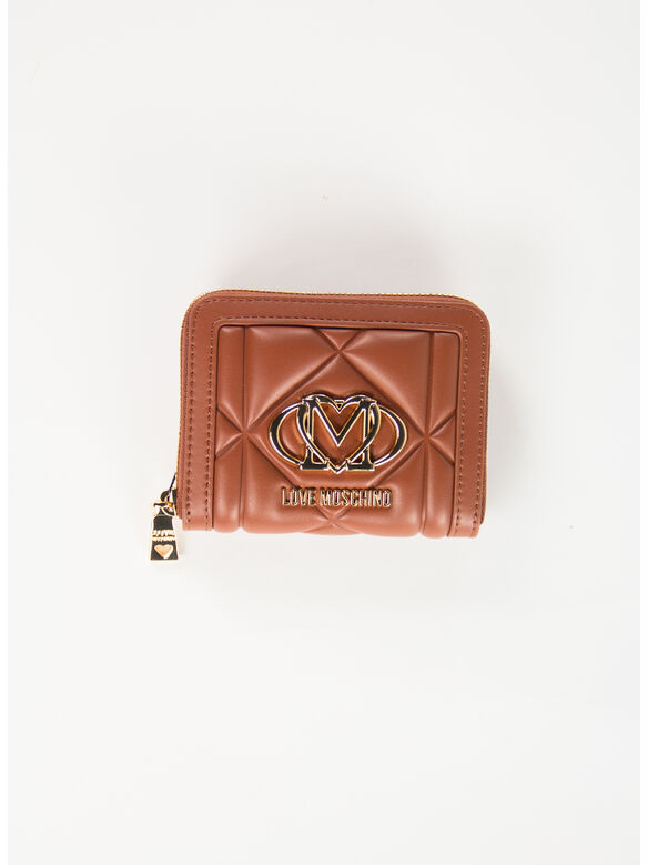 PORTAFOGLIO IN SIMILPELLE EMBOSSED, 312 CASTAGNA, medium