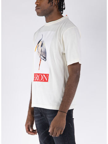 T-SHIRT HERON BIRD PAINTED SS, 0425 IVORY RED, small