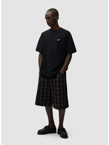 T-SHIRT HEART LOGO, 1 BLACK, small