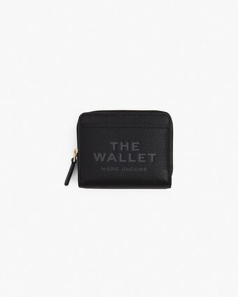 PORTAFOGLIO THE LEATHER MINI COMPACT, 001 BLACK, small